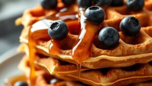 blueberry waffle recipe steps
