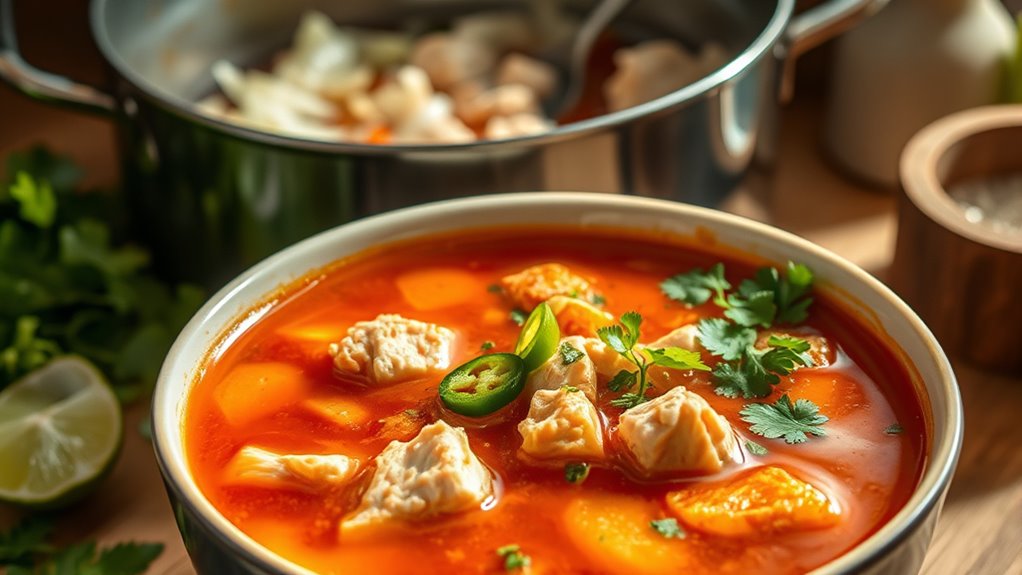 bold comforting chicken soup