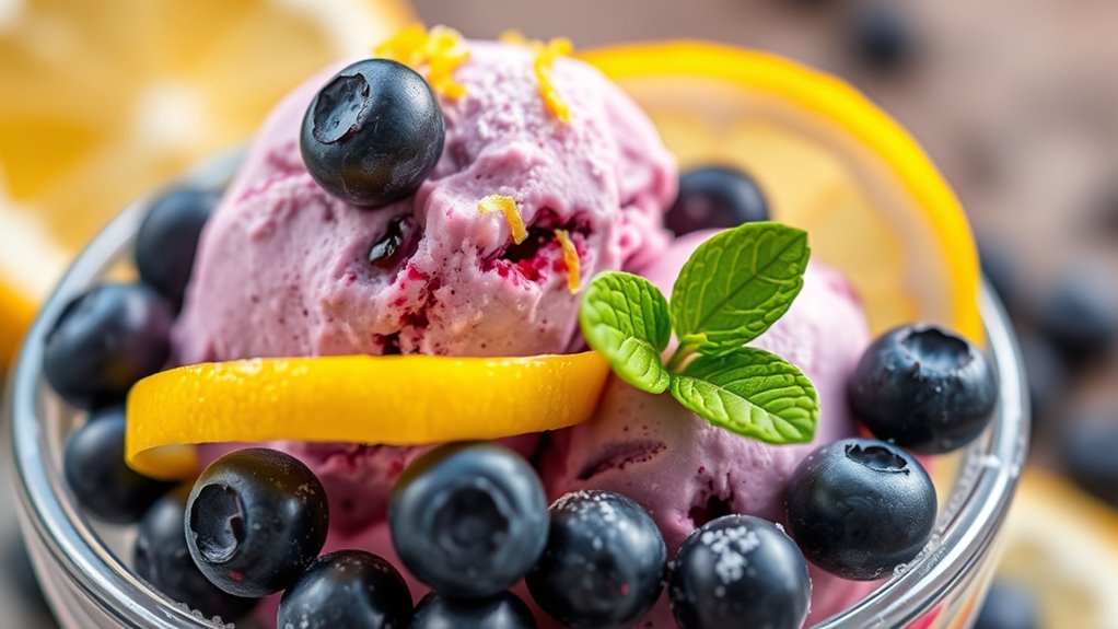 bright balanced flavorful ice cream