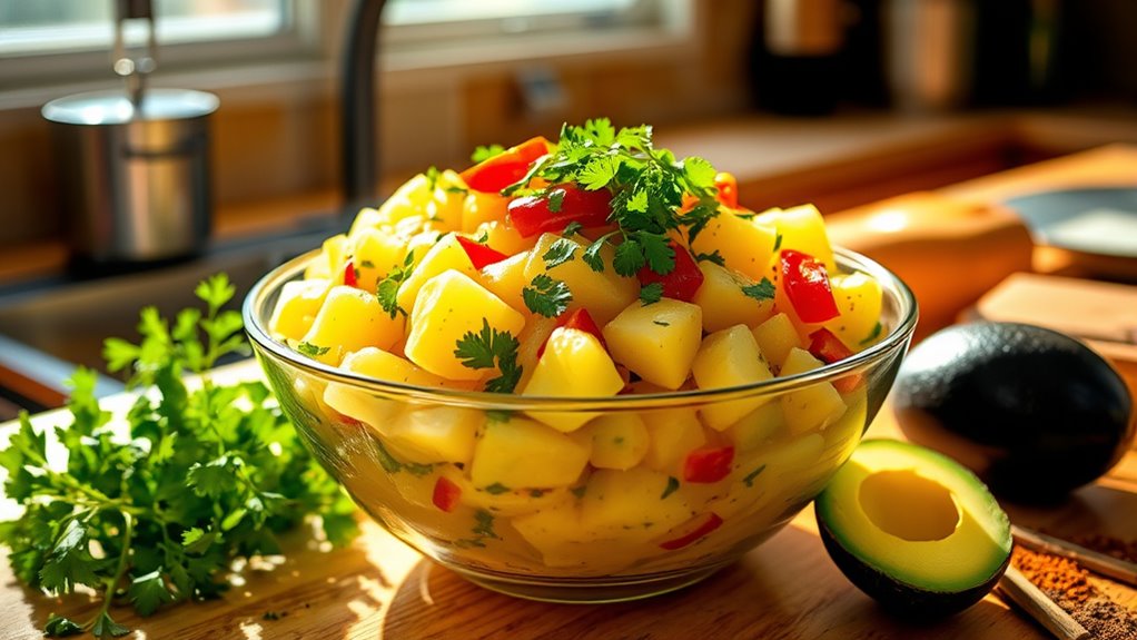 bright bold potato salad