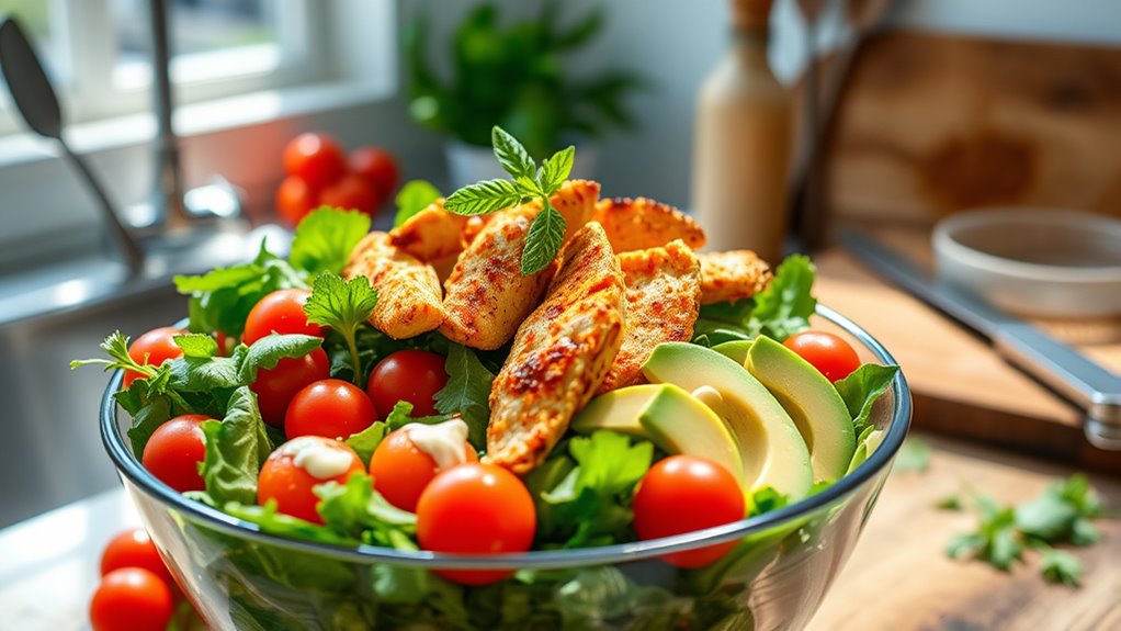 cajun chicken salad preparation