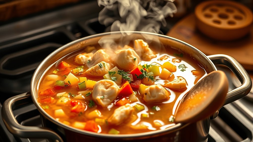 cajun chicken soup preparation