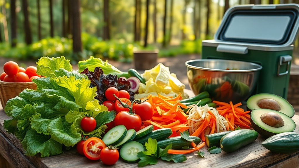 camping salad preparation essentials