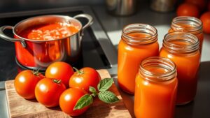 canning homemade tomato soup