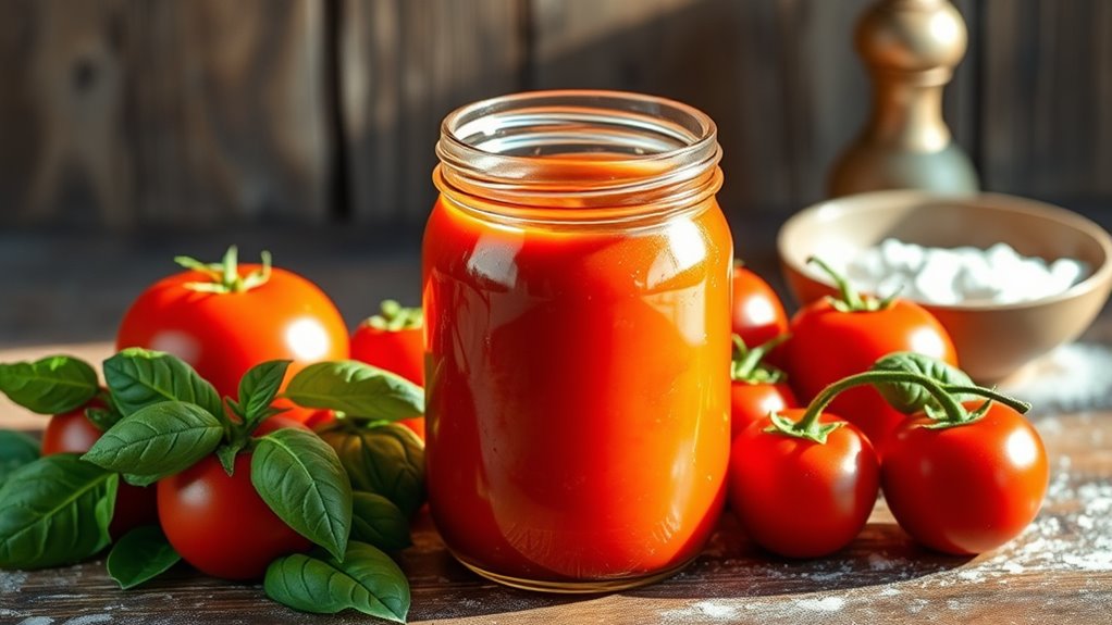 canning tomato basil soup