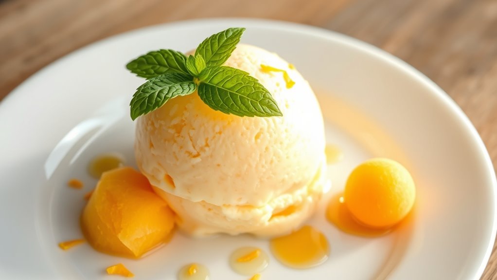 cantaloupe ice cream perfection