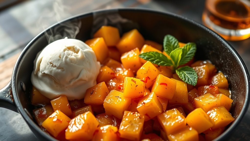 caramelized pineapple with flavor