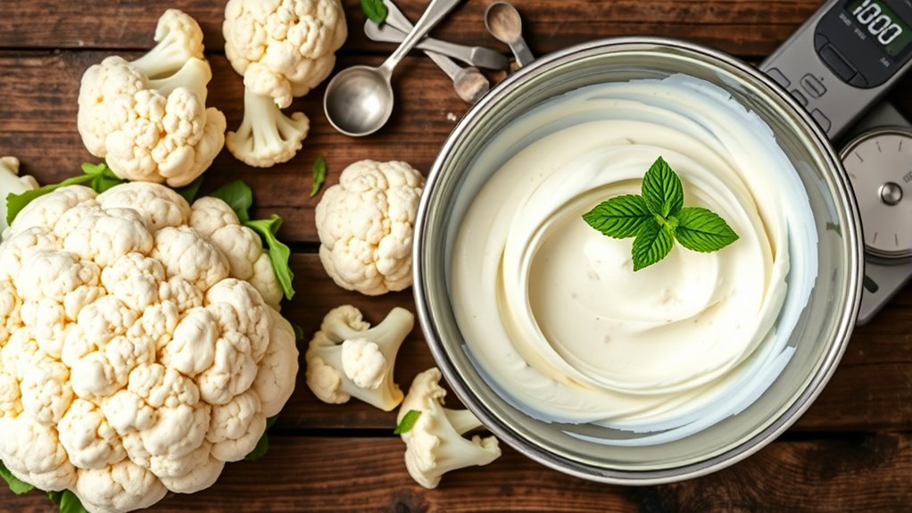 cauliflower ice cream varieties explained