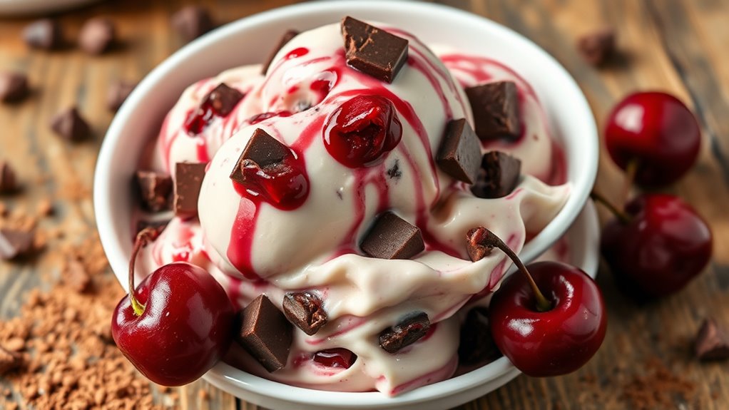 cherry chocolate ice cream bliss