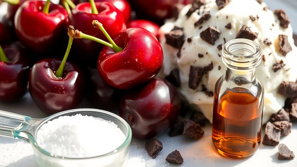 cherry chocolate ice cream ingredients