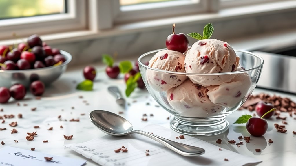 cherry cordial ice cream preparation