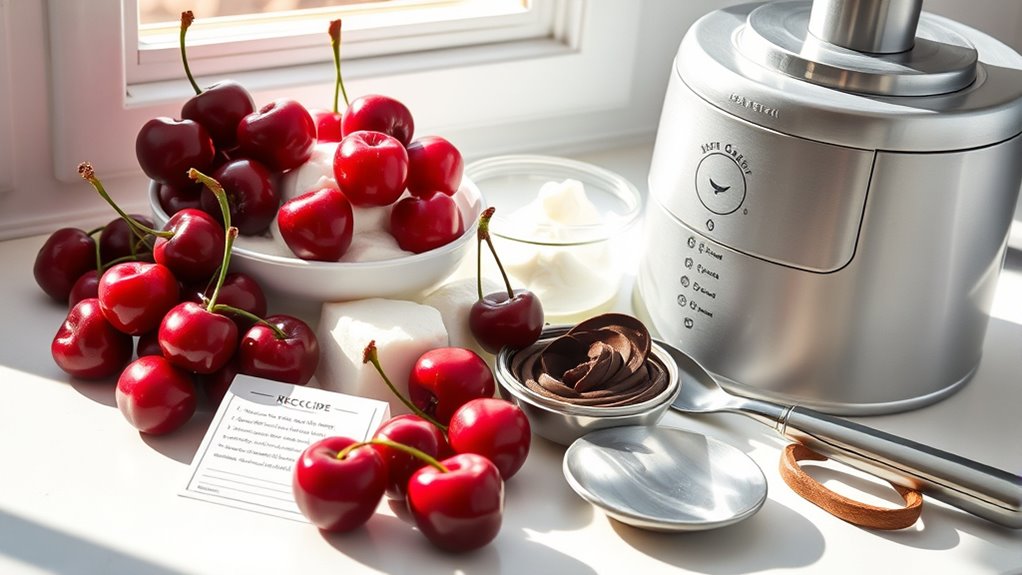 cherry preparation and churning
