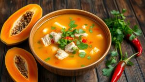 chicken papaya soup recipe