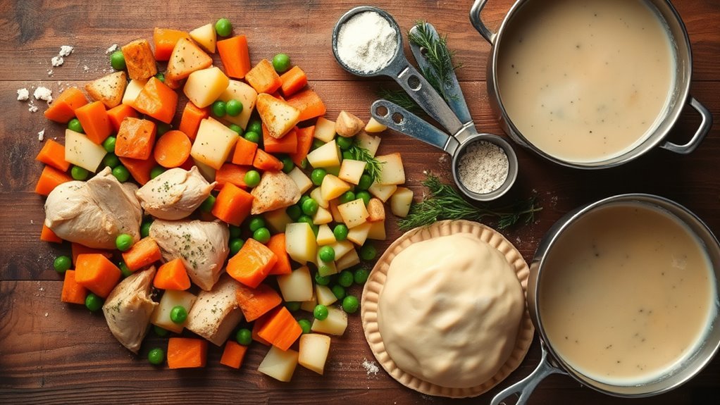 chicken pot pie ingredients