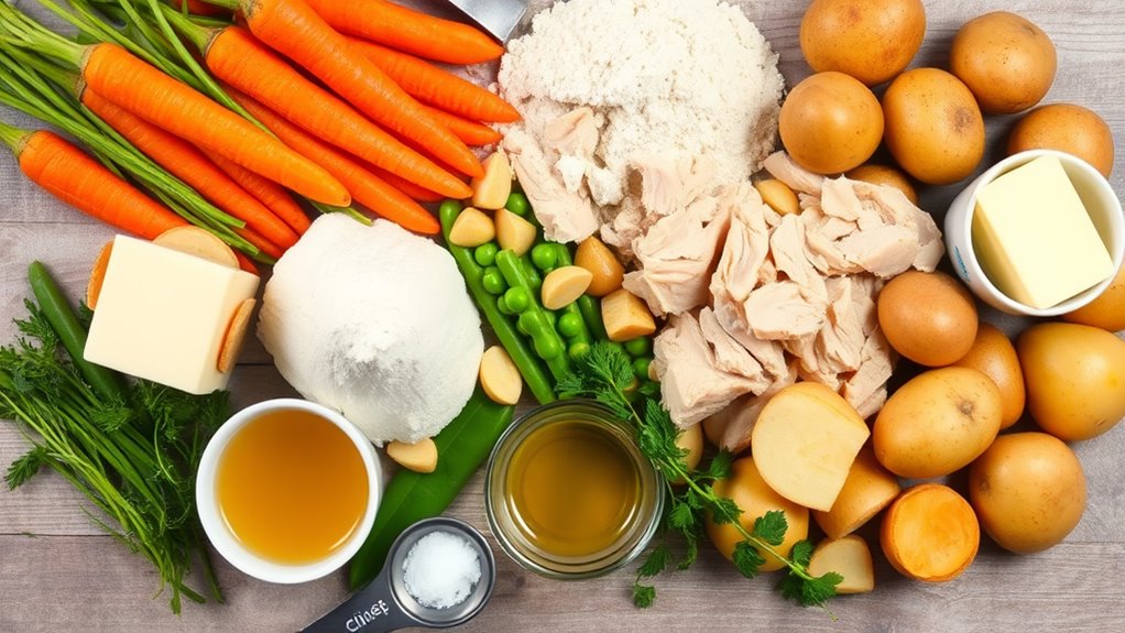chicken pot pie ingredients list