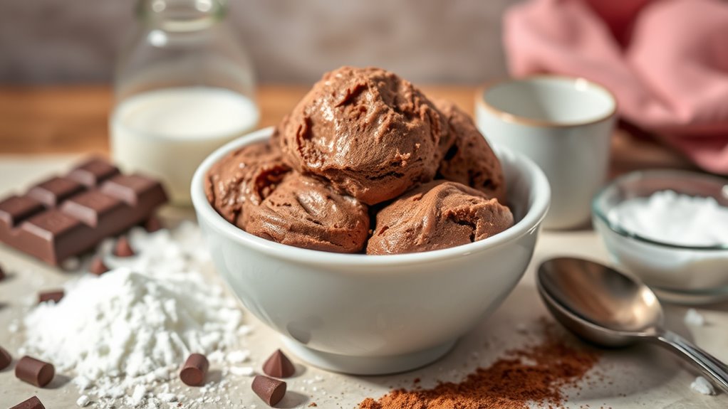 chocolate snow ice cream