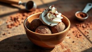 chocolate snow ice cream