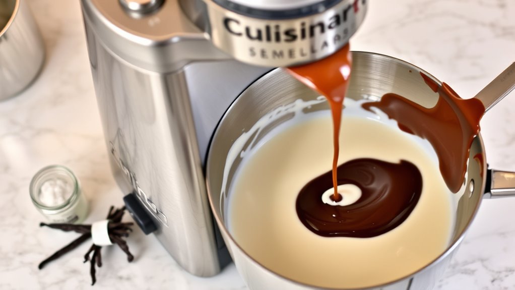 churn creamy flavored ice cream