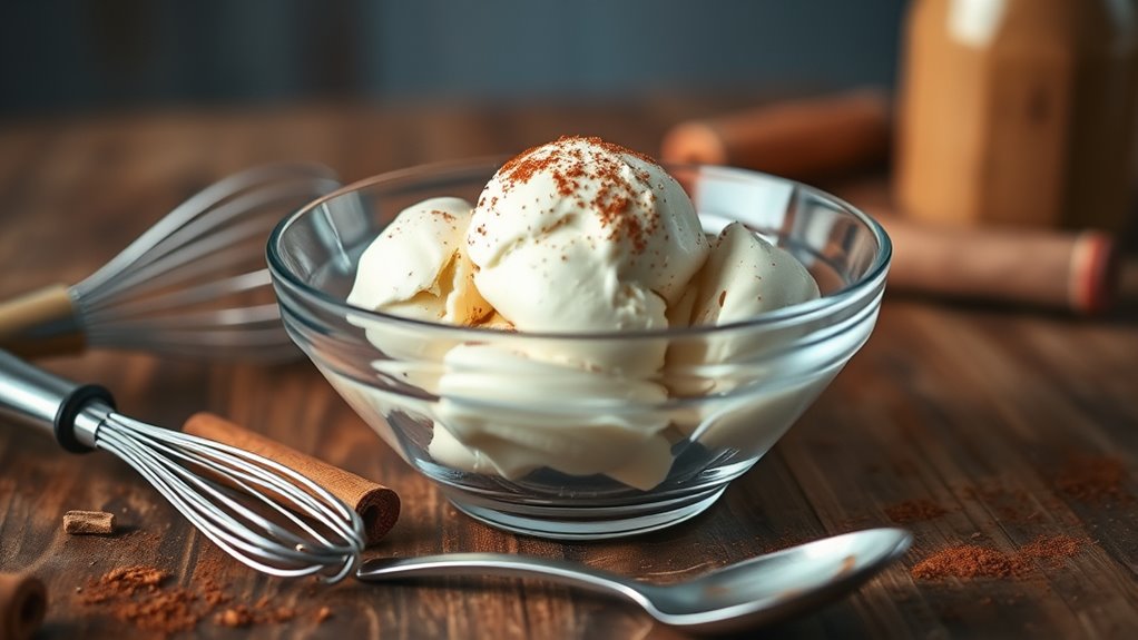 churn custard for ice cream