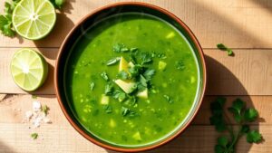 cilantro infused detox soup recipe
