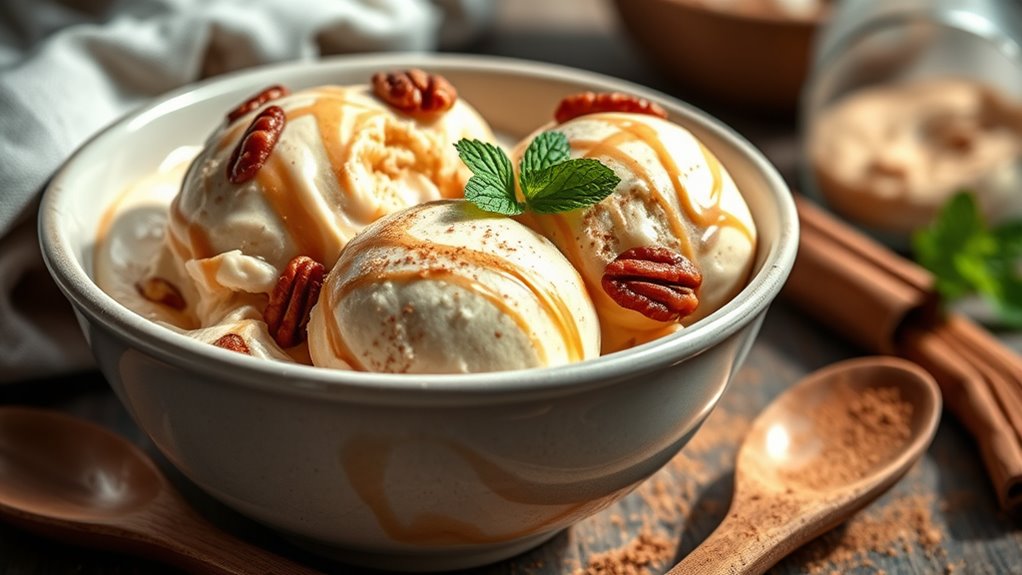 cinnamon pecan ice cream