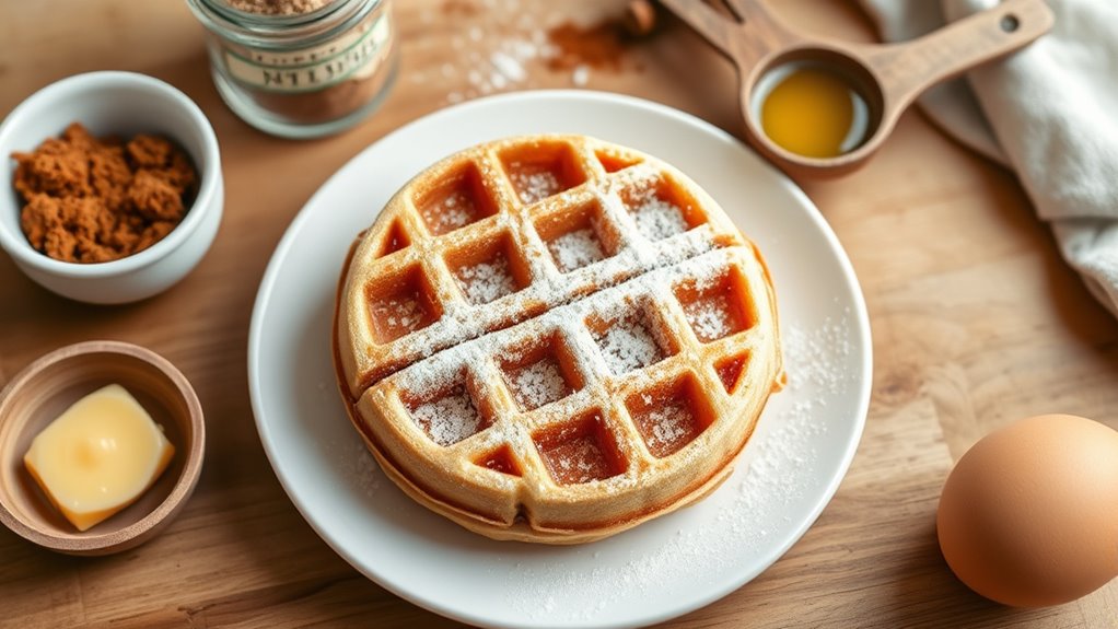 cinnamon waffles ingredient quantities