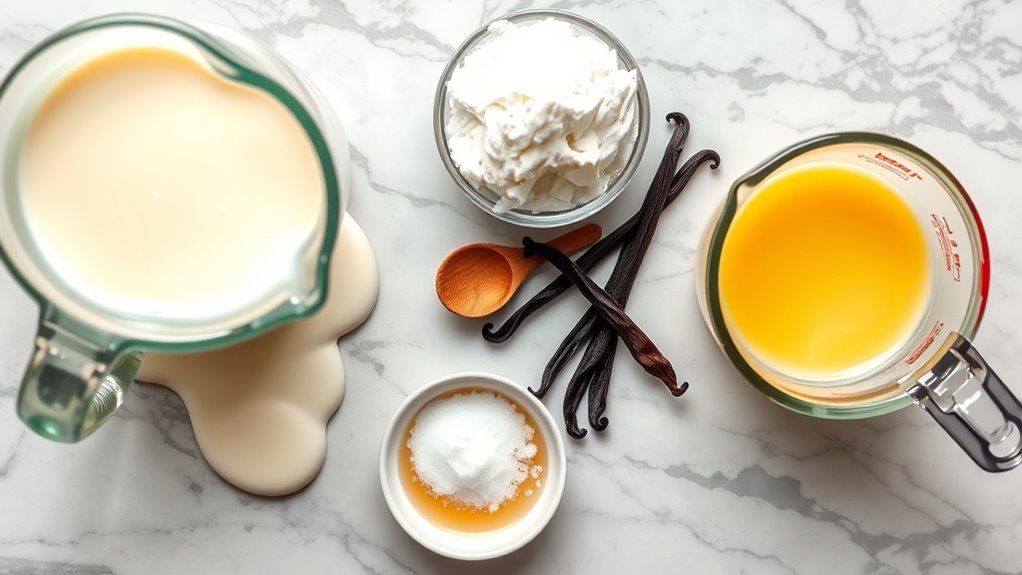 classic ice cream ingredients