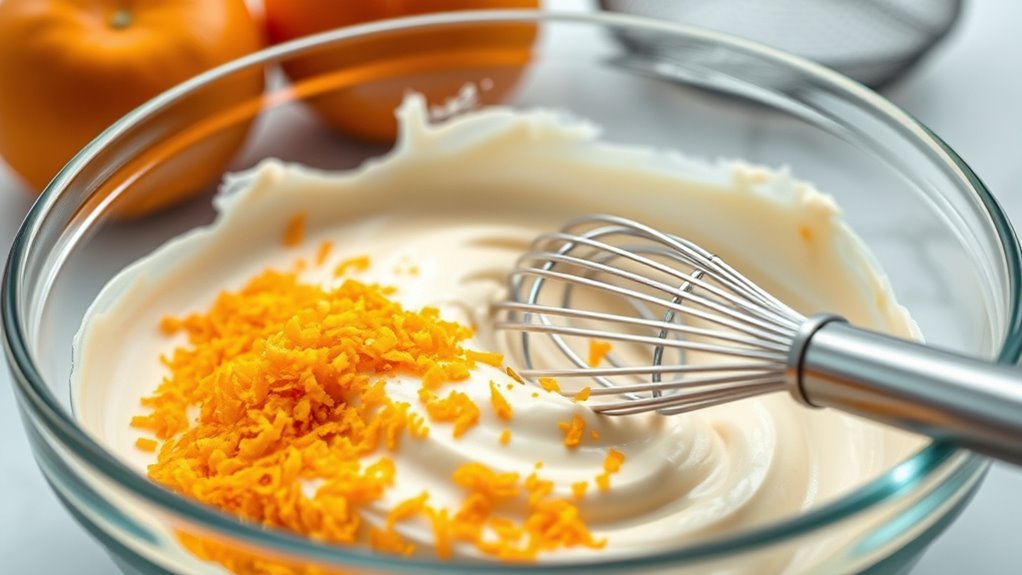clementine frozen dessert preparation