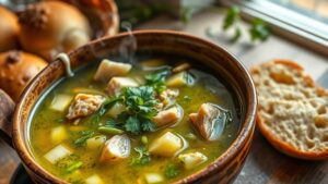 cocky leeky soup instructions
