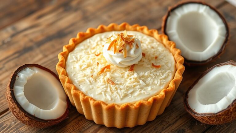 coconut pie with cream