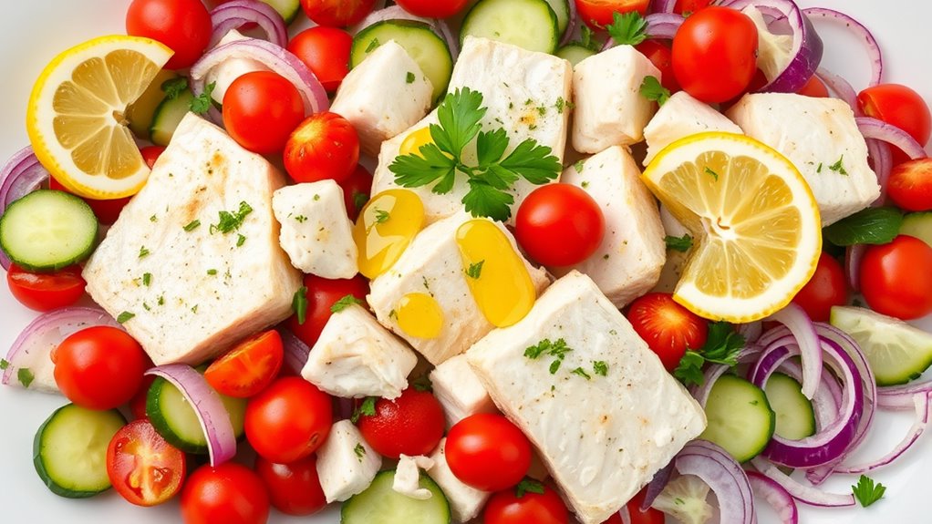 cod fish salad ingredients