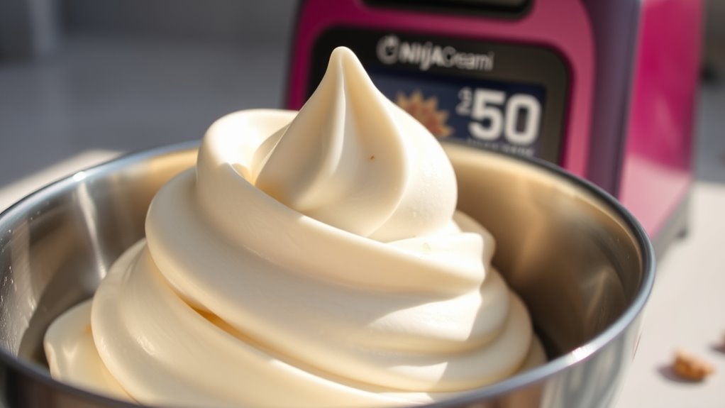 cold mixture for creamy ice cream