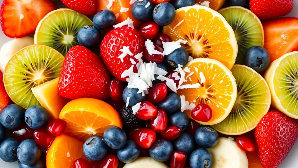 colorful fruit salad mix
