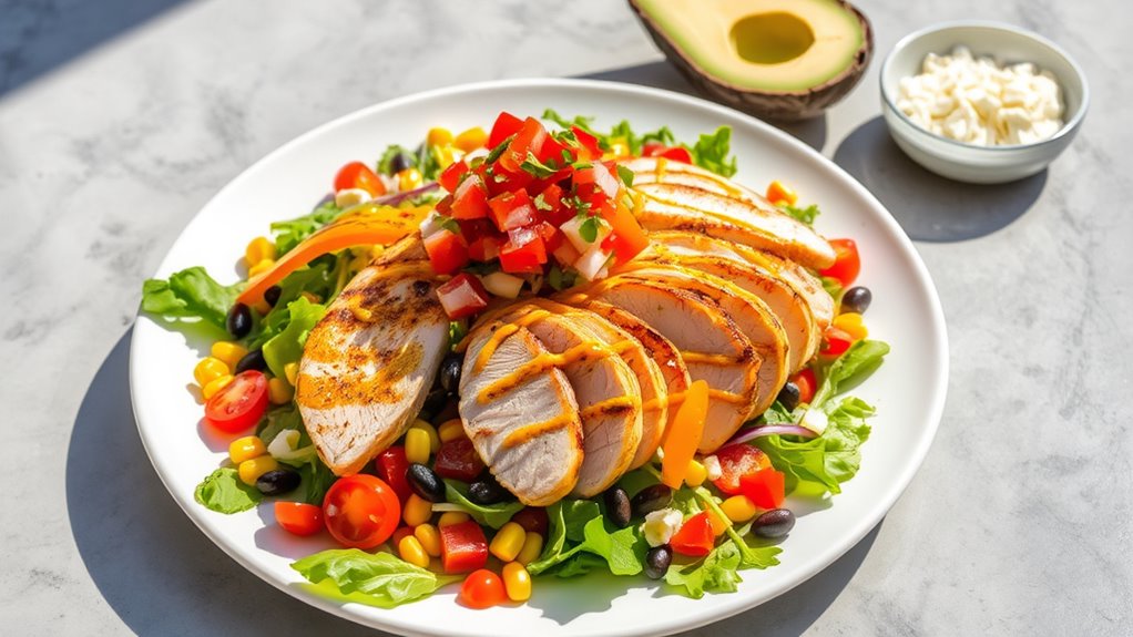 colorful nutritious vibrant presentation