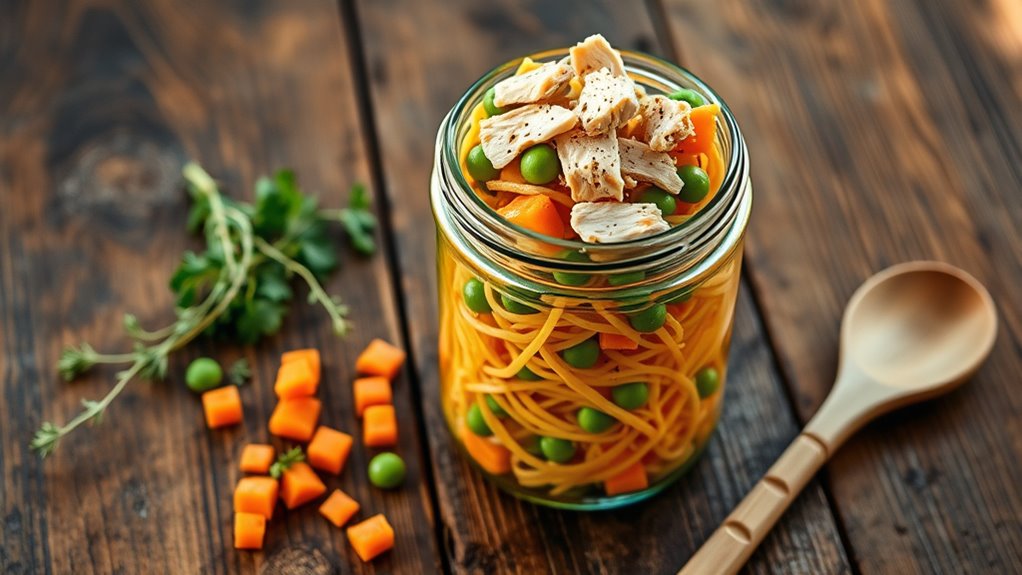 comforting chicken noodle soup