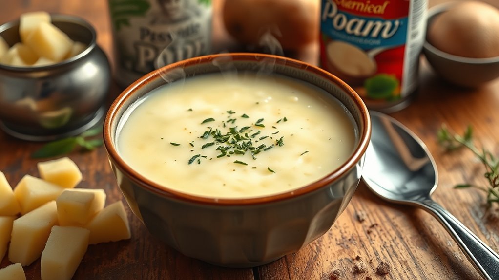 comforting creamy potato soup