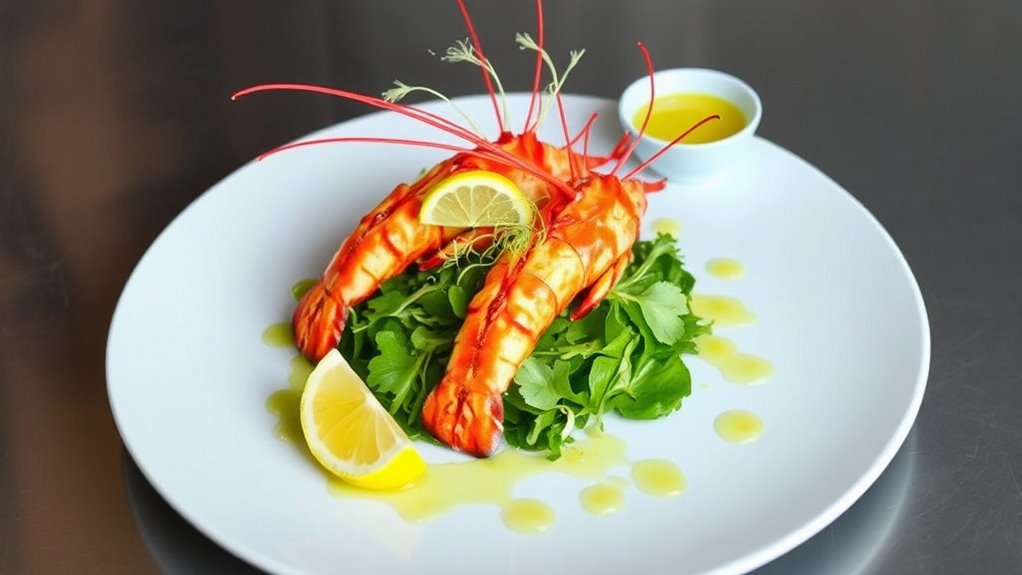 confidently plate vibrant crayfish