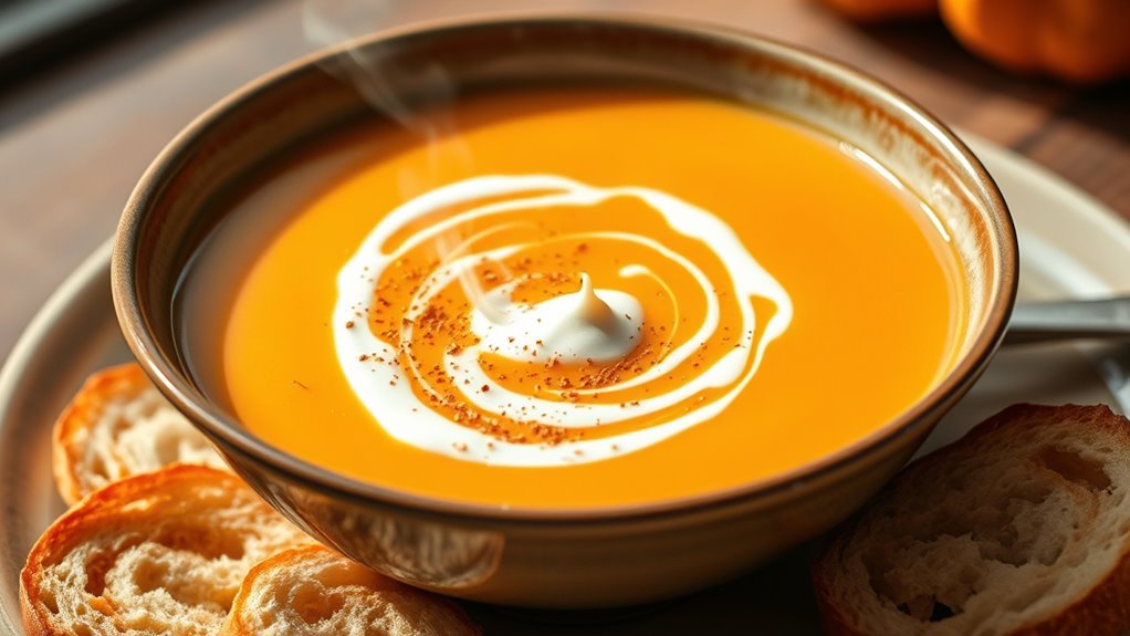 confidently serve butternut soup