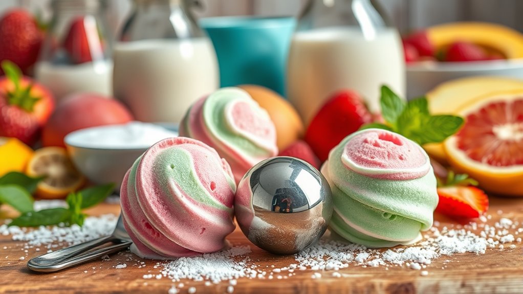 consistent ice cream preparation