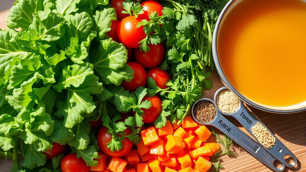 consistent vegetable soup preparation