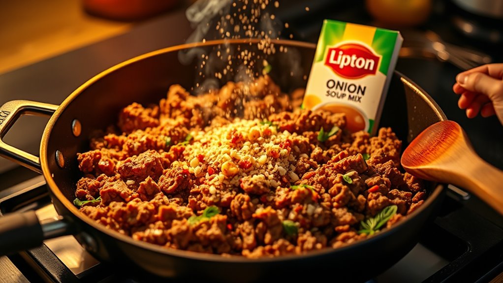 cook beef with seasoning