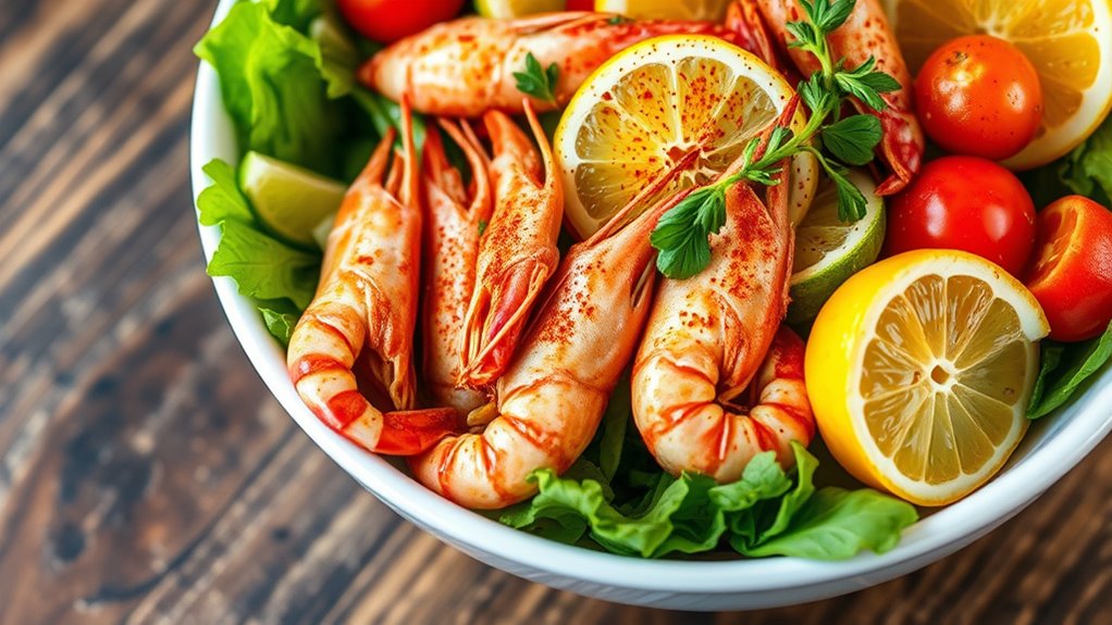 cook crawfish with seasoning