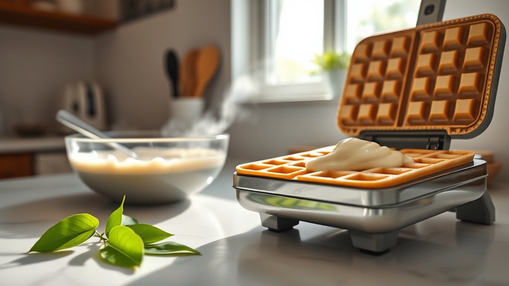 cook delicious pandan waffles