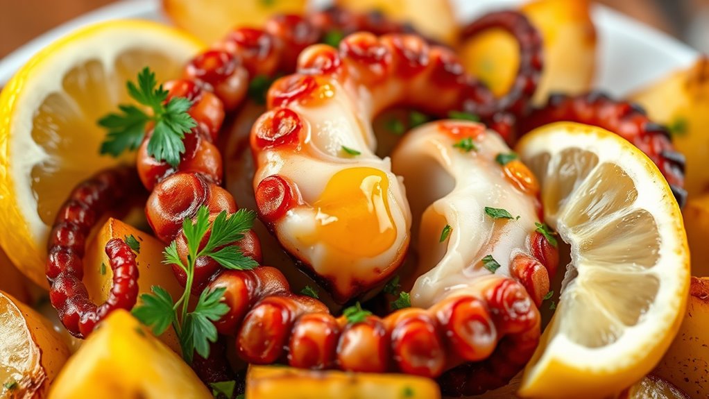cook octopus and potatoes