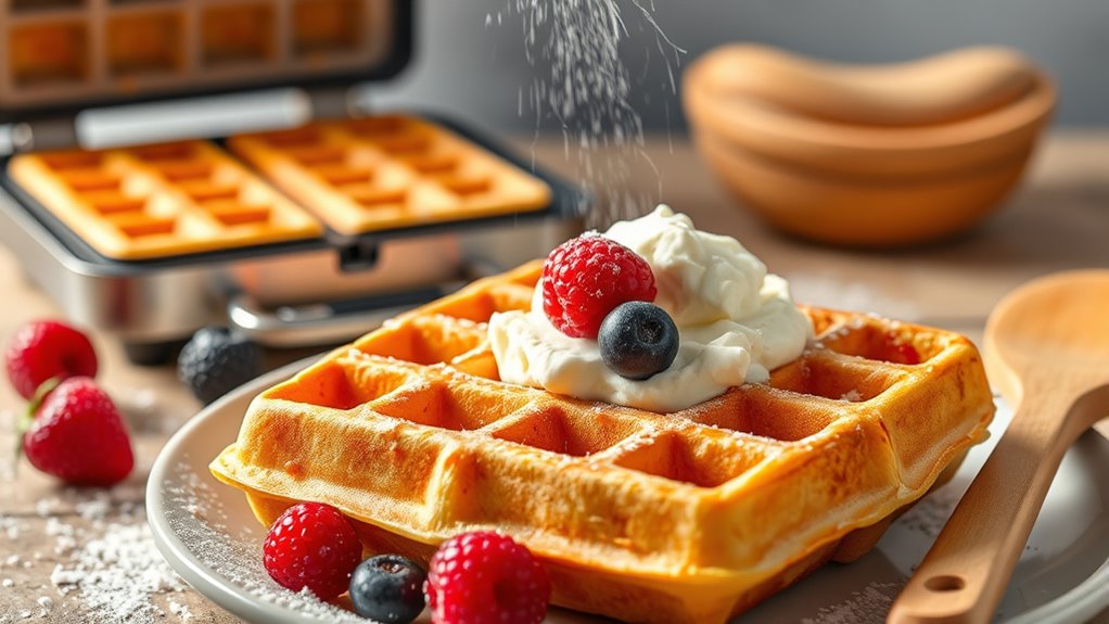 cook perfect cottage cheese waffles