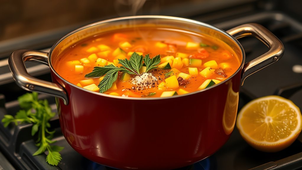 cook simmer season enjoy