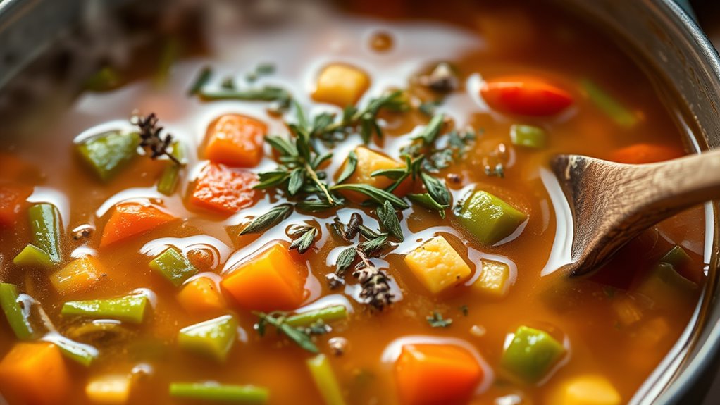 cook soup with care