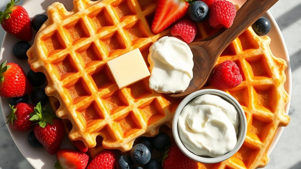 cottage cheese waffle recipe