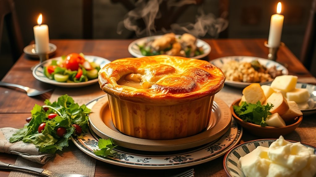 cozy chicken pot pie