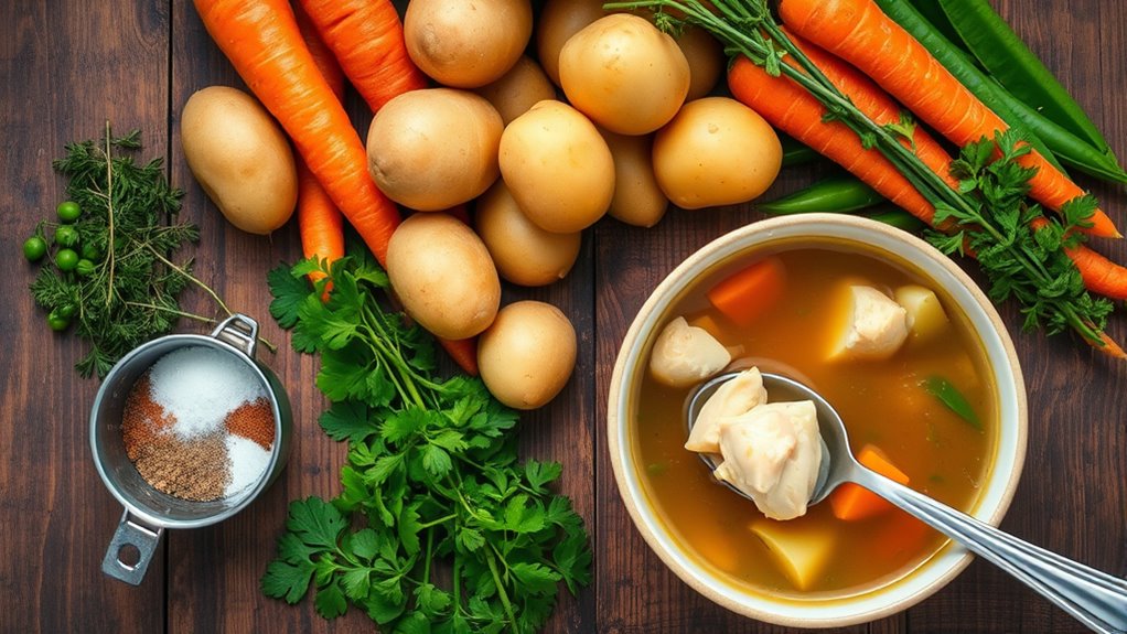 cozy chicken pot pie soup